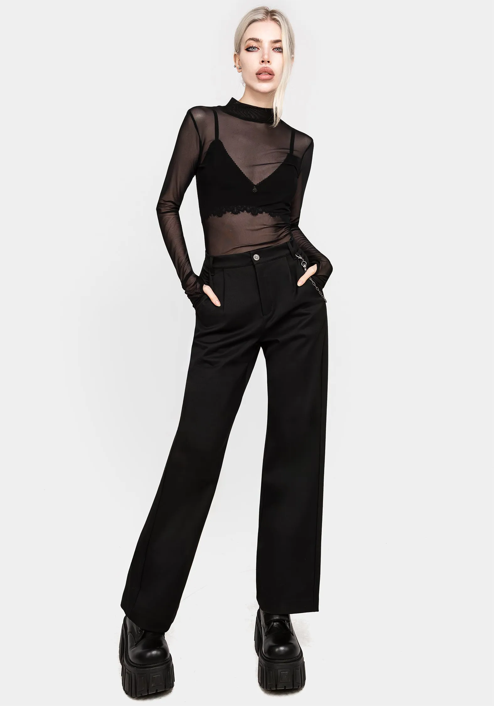 Classic Straight-Leg Carpal Chain Trousers