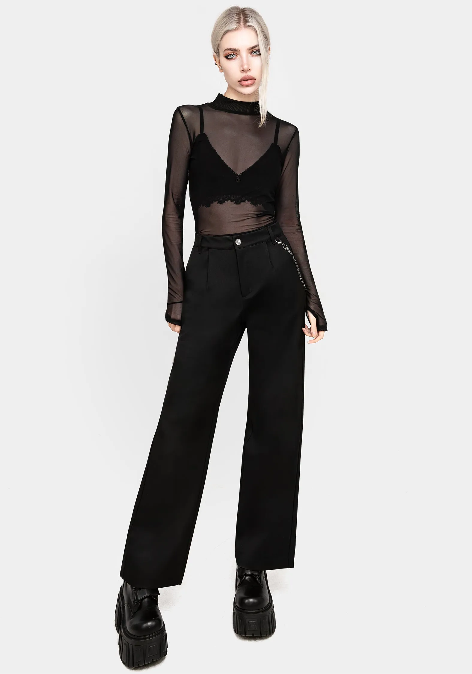 Classic Straight-Leg Carpal Chain Trousers