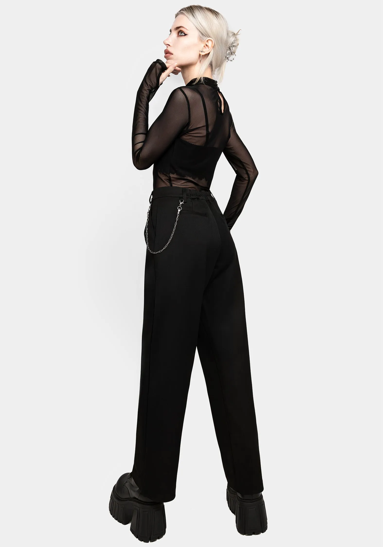 Classic Straight-Leg Carpal Chain Trousers