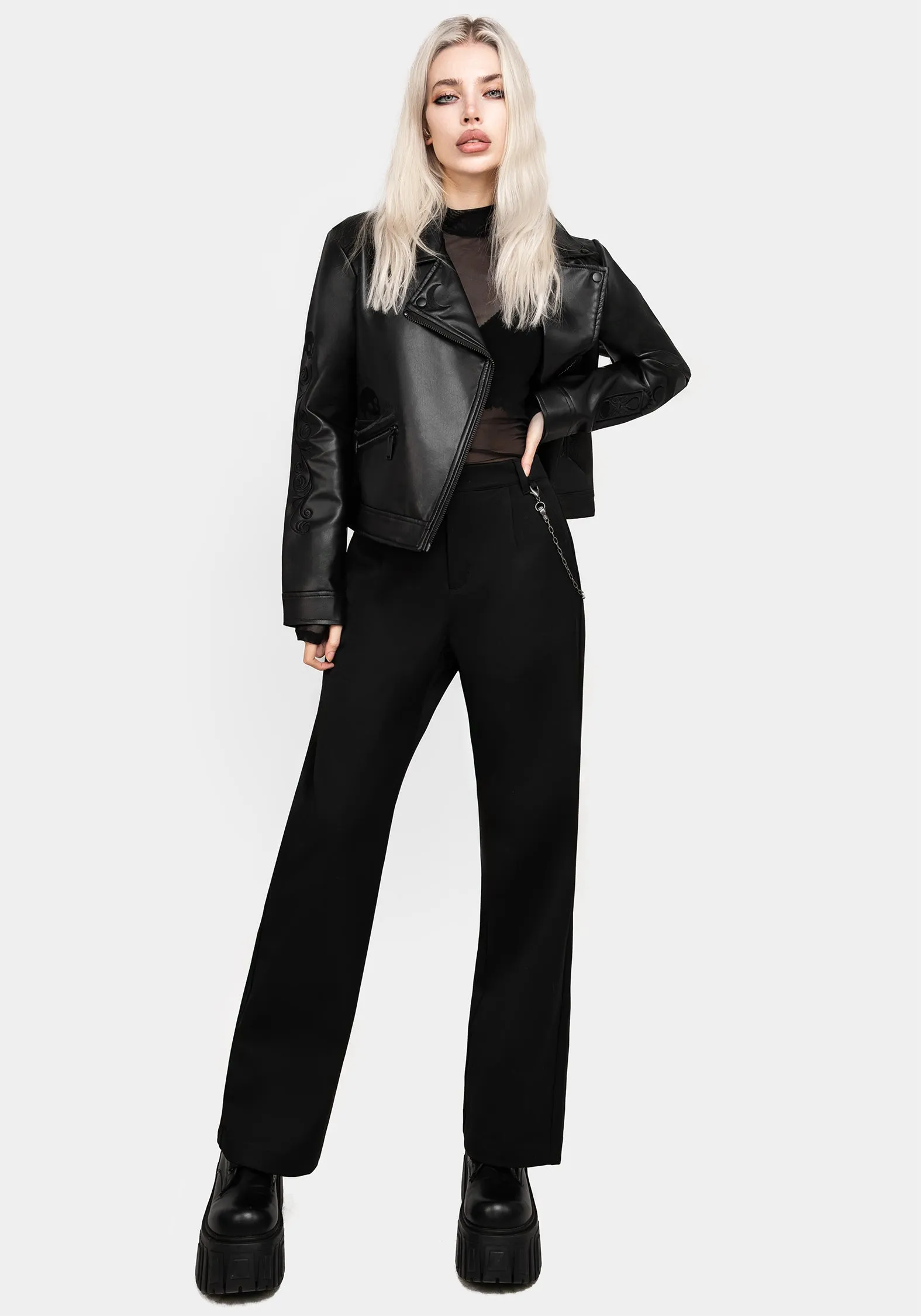 Classic Straight-Leg Carpal Chain Trousers