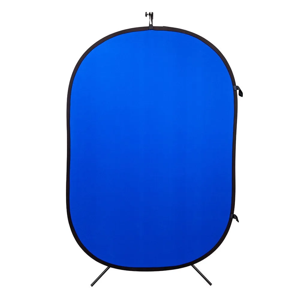 FACTORY SECOND - Strobepro 5x7 Double Sided Flexout Backdrop - Chromakey Green / Blue