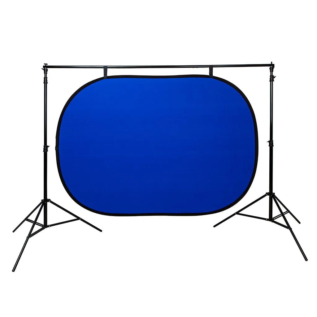 FACTORY SECOND - Strobepro 5x7 Double Sided Flexout Backdrop - Chromakey Green / Blue
