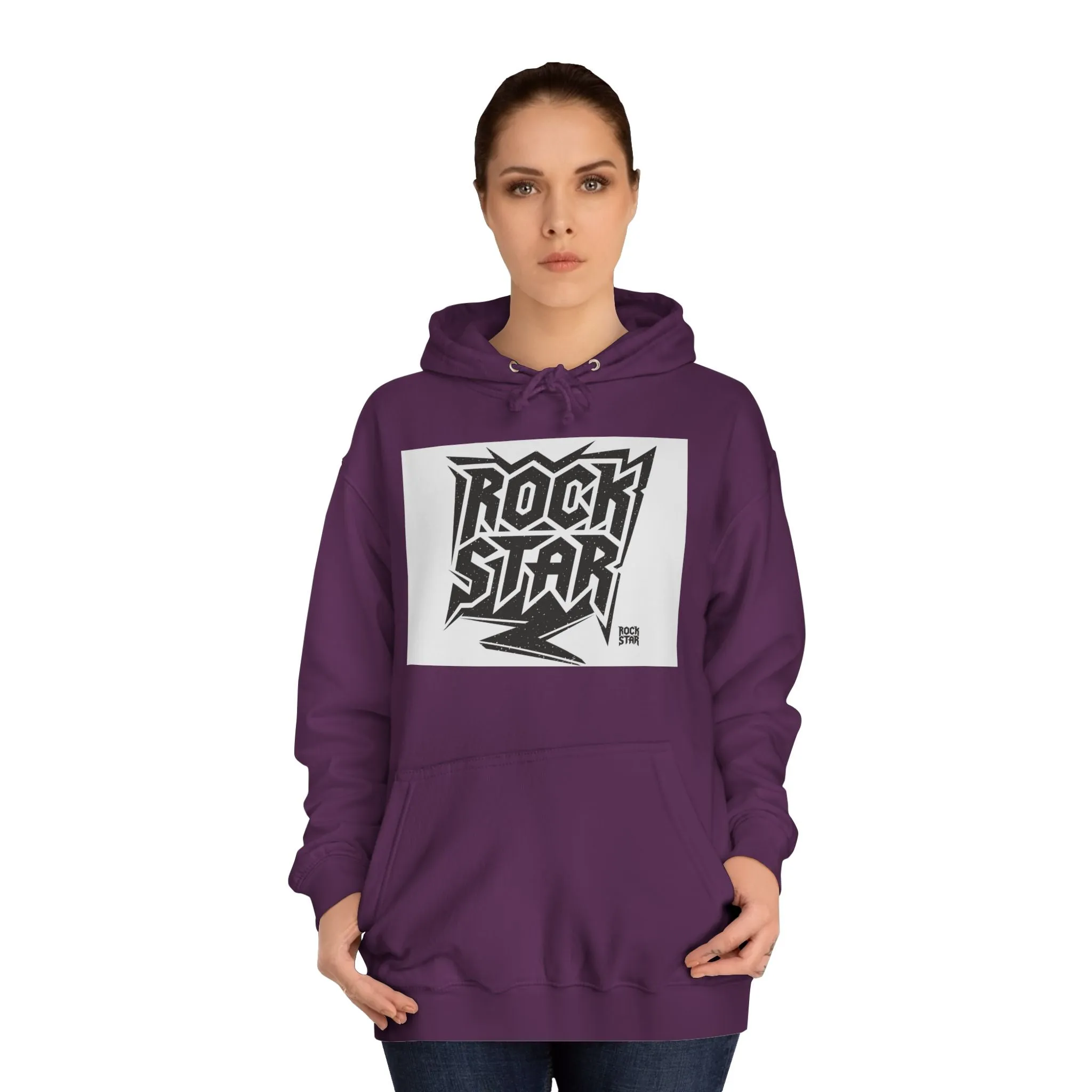 Fun Rock Star Unisex College Hoodie
