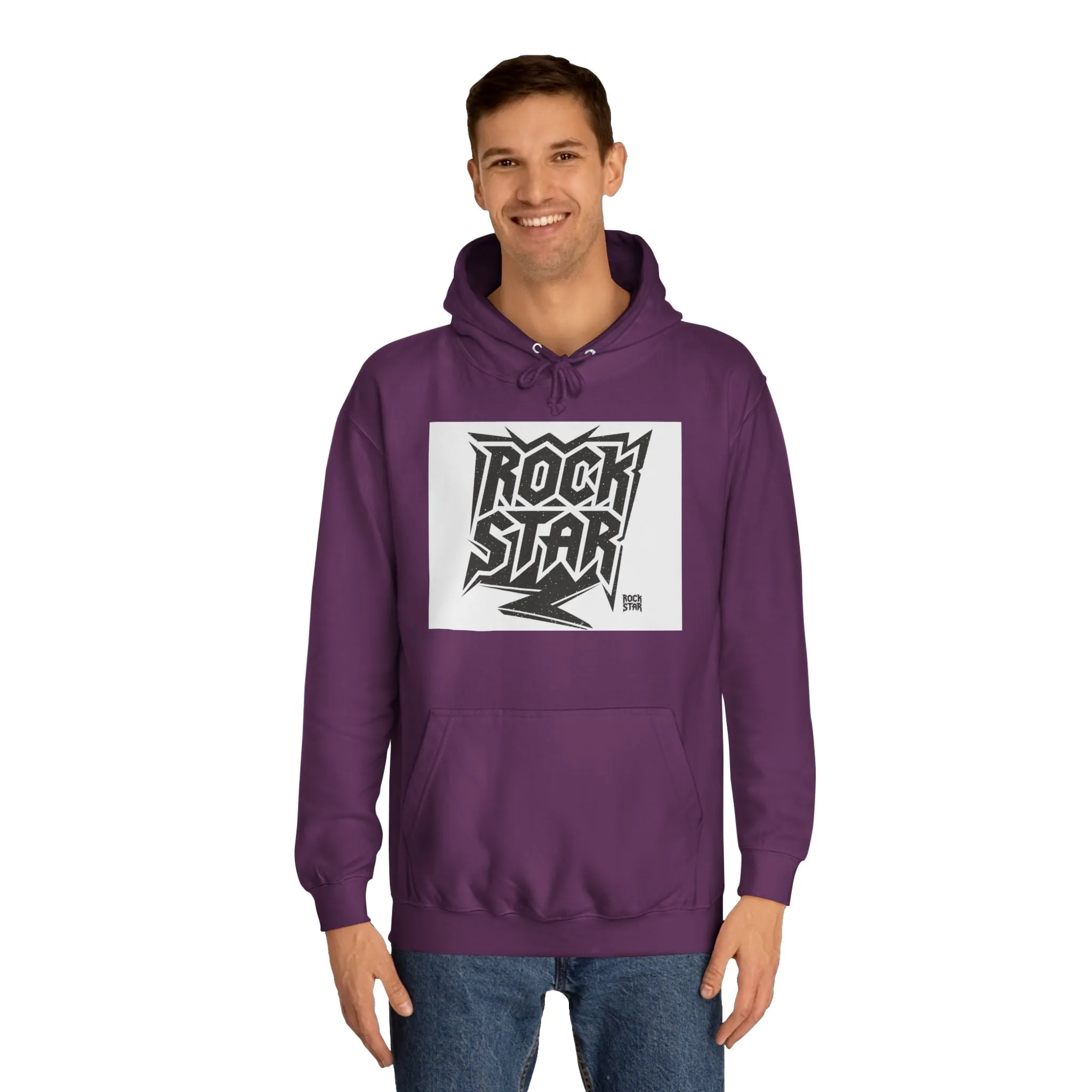 Fun Rock Star Unisex College Hoodie