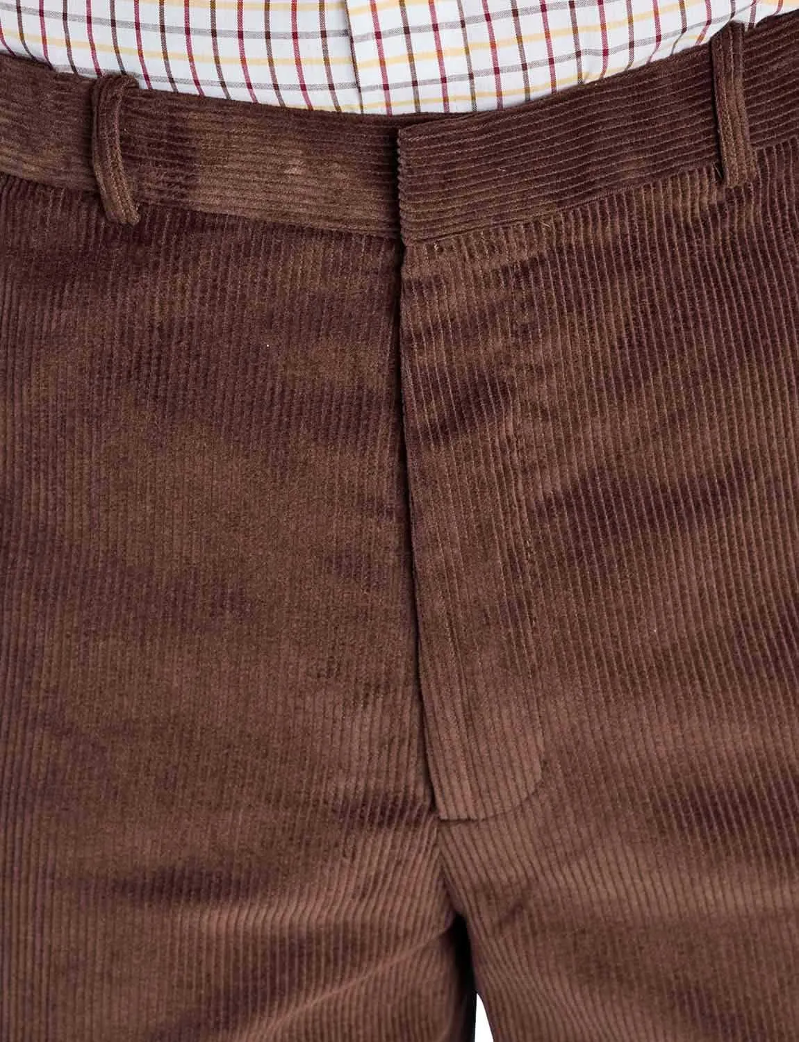 Men's Corduroy Pants with Hidden Extra Stretch Elasticated Waist