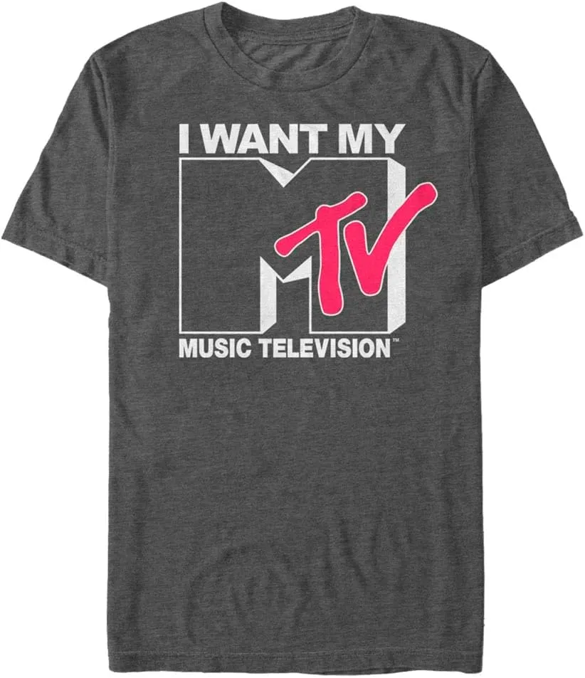 Nickelodeon Young Men's Standard Want Logo T-Shirt