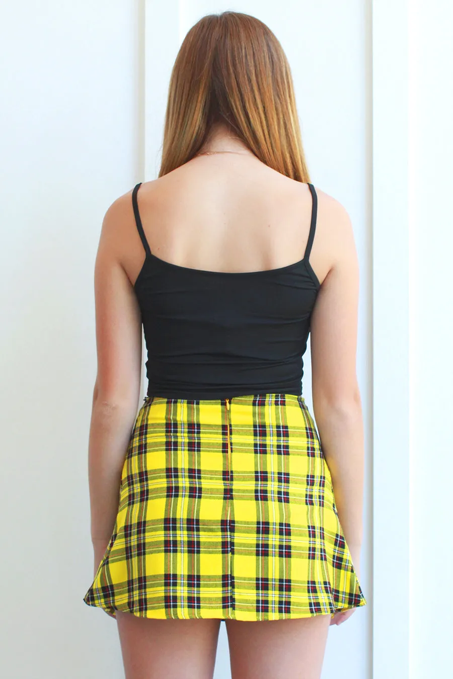 Purrr Melrose Tank Top - Black with Red Stripe