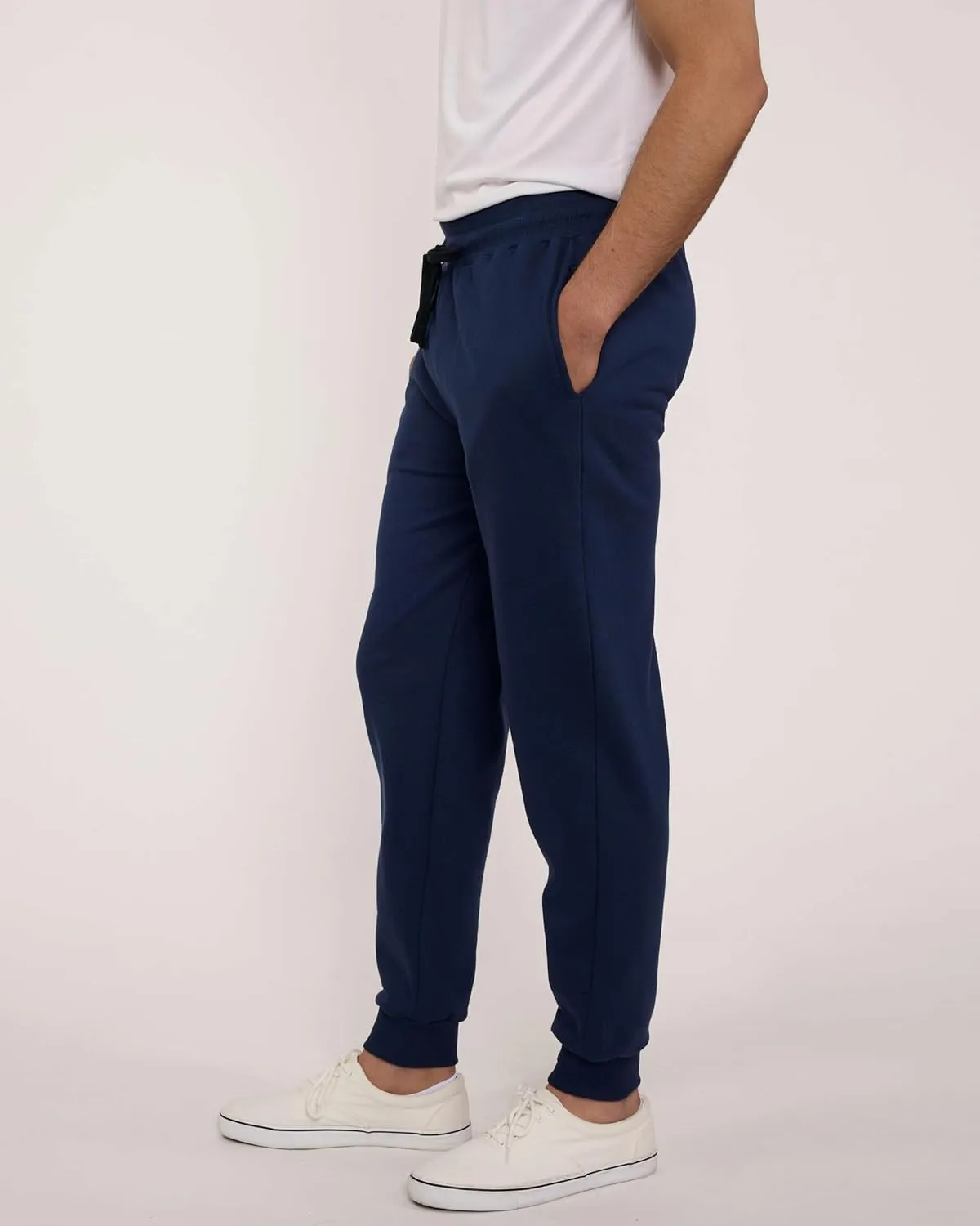 Real Essentials 3 Pack: Men's Tech Fleece Ultra-Soft Jogger Athletic Sweatpants with Pockets (Available in Big & Tall)