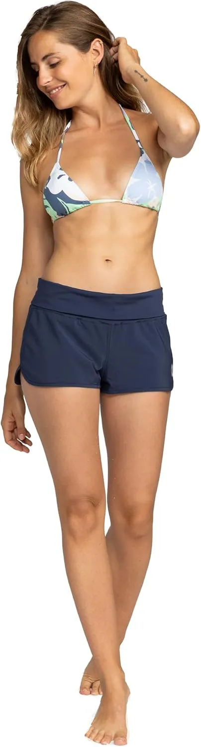 Roxy Women's Board Shorts ?CTummy Control, 4-Way Stretch, Quick-Dry 2" Inseam Swim Shorts, UPF 50  Beach Shorts