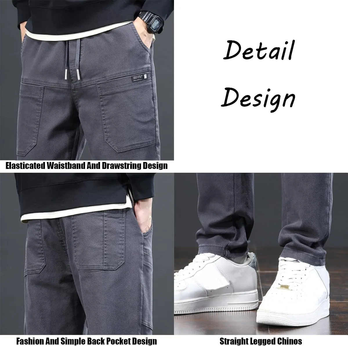 Sirmale Multipants - High Stretch Multi-Pocket Durable Cargo Pants,Mencomfy Mens Breathable Comfy Hiking Cargo Pants