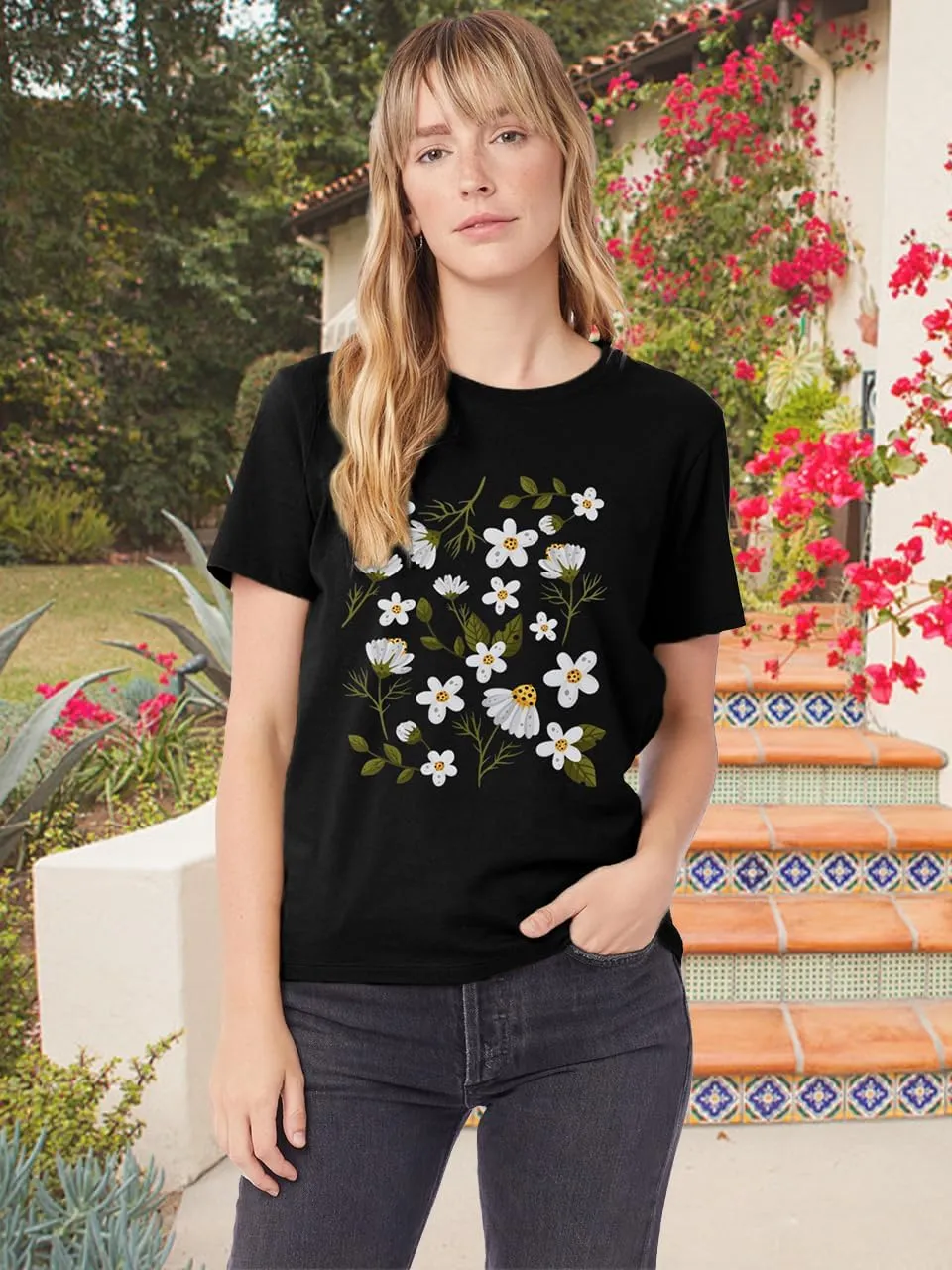 Sunflower Shirts for Women Faith Graphic Tees Short Sleeve Loose Fit Butterfly Teen Girls T Shirt Summer Tops