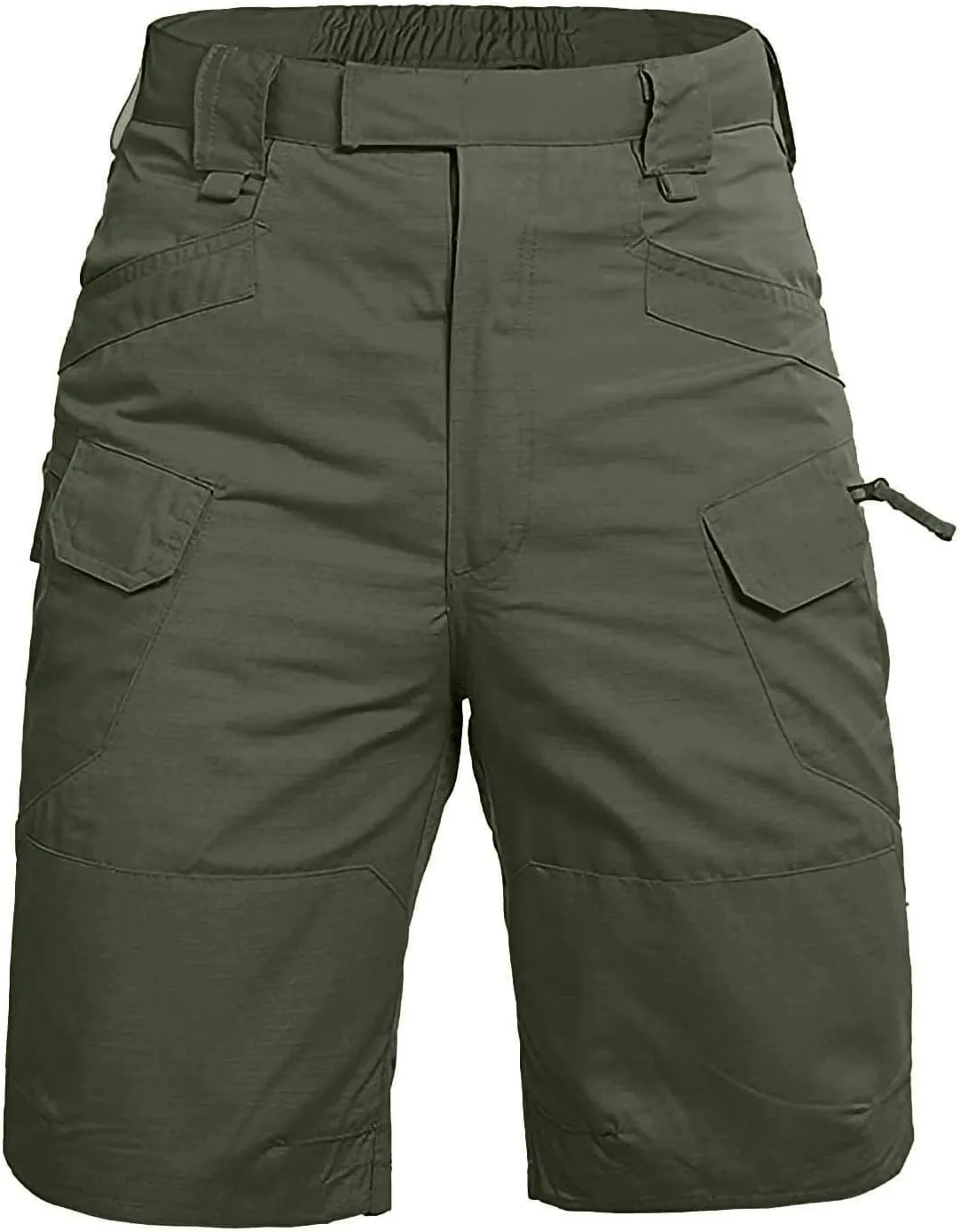 Tactical Shorts for Men Flex Waist Relaxed Fit Work Cargo Shorts Waterproof Hunting Fishing Shorts with Pockets