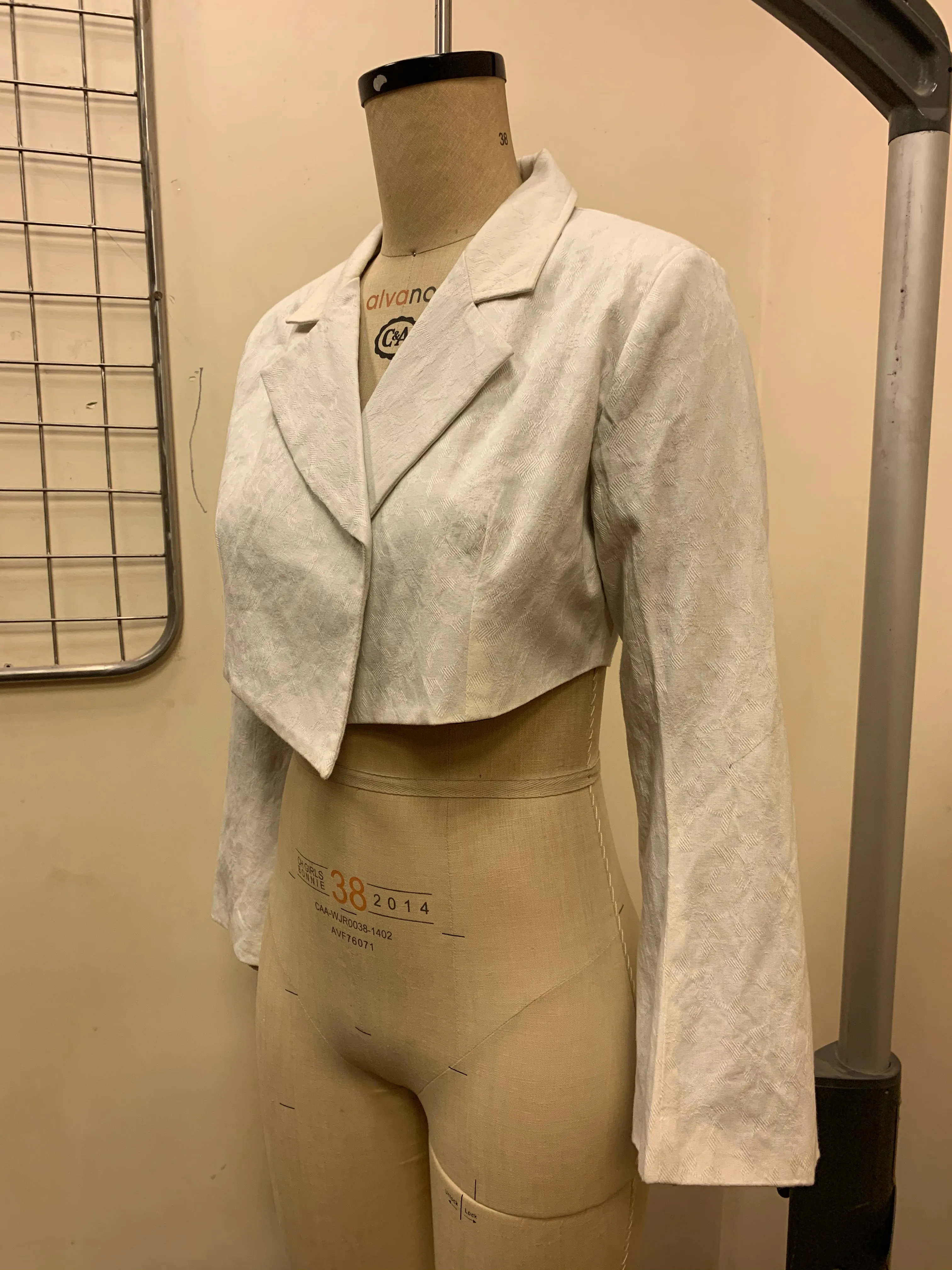 Tianna White Blazer Fit Sample