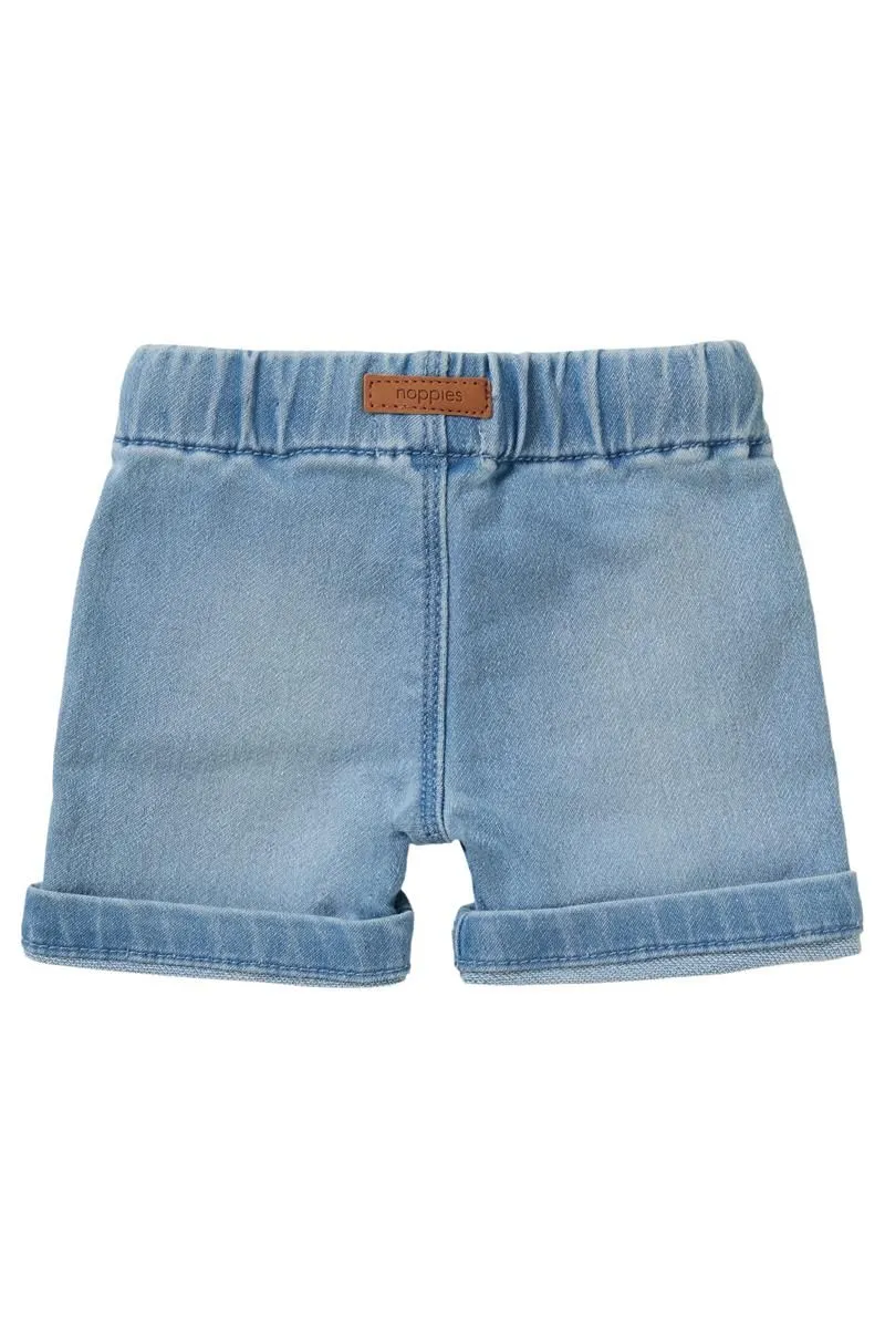 Unisex Cotton Bayport Denim Shorts - Light Blue Wash