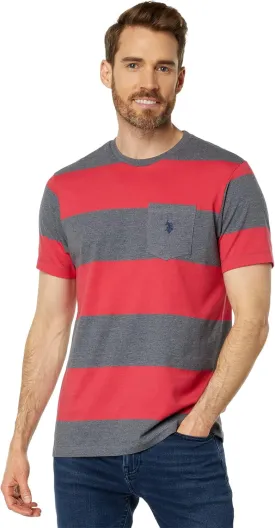 U.S. POLO ASSN. Rugby Stripe Short Sleeve Tee