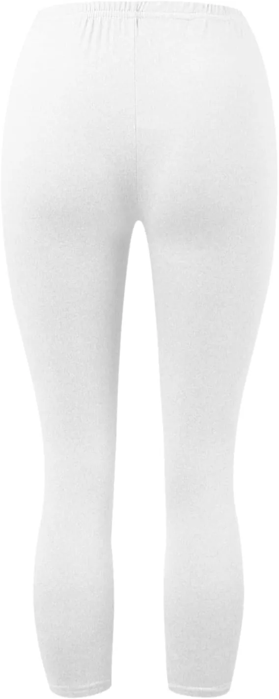 Women's Modal Bottoming Pants Summer Seven Pants Skinny Elastic Outside Wear Tight Cropped Tapered Trousers