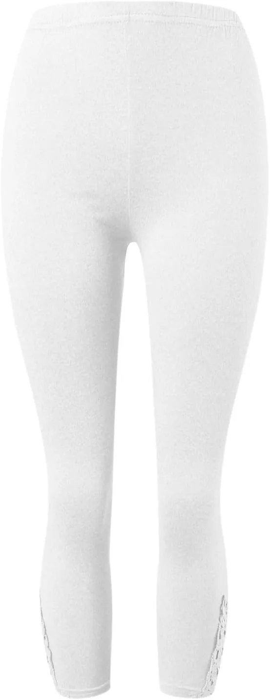 Women's Modal Bottoming Pants Summer Seven Pants Skinny Elastic Outside Wear Tight Cropped Tapered Trousers