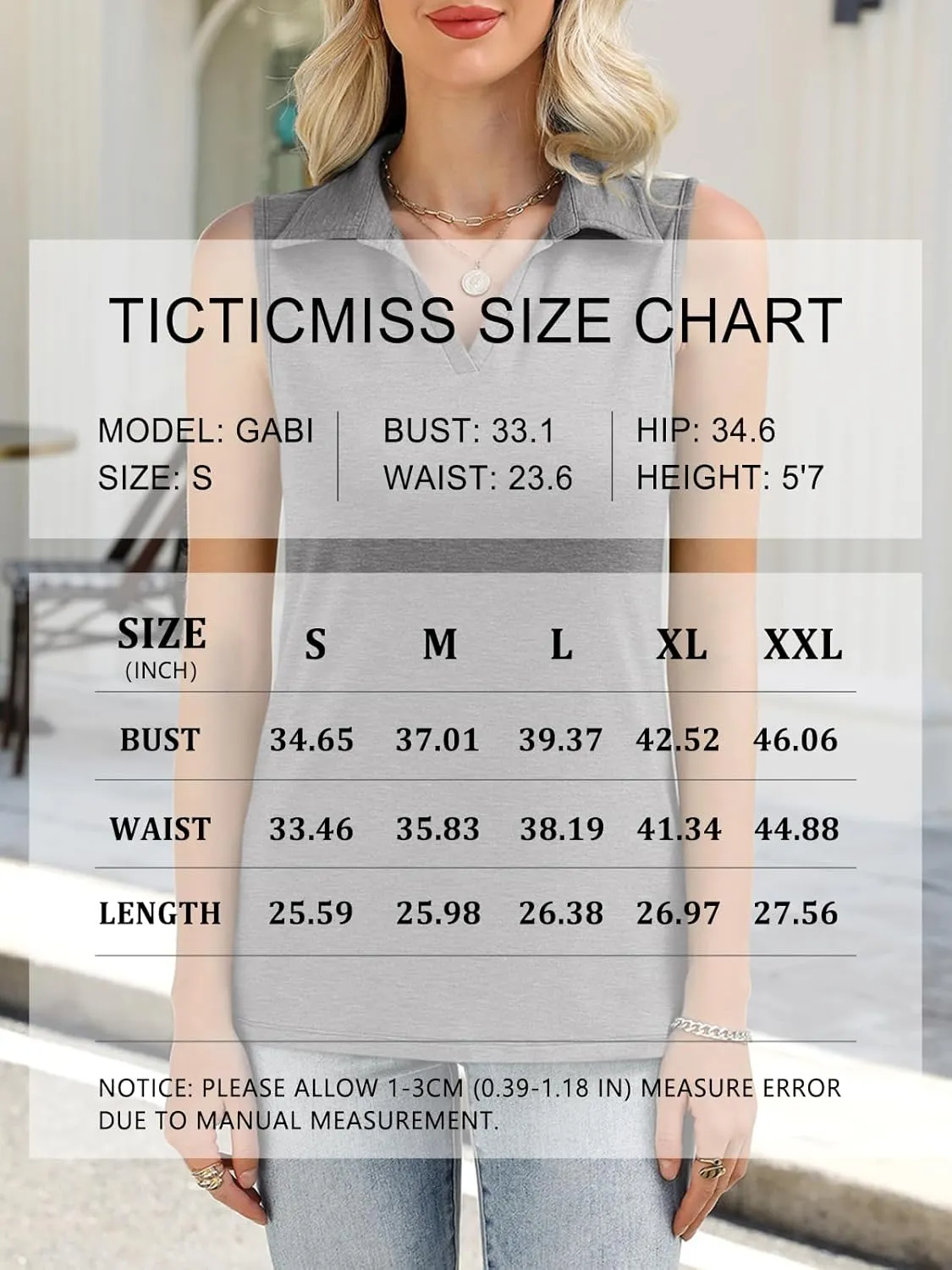 Womens Tank Top V Neck Dressy Casual Sleeveless Tops Work Tank Polo Shirts
